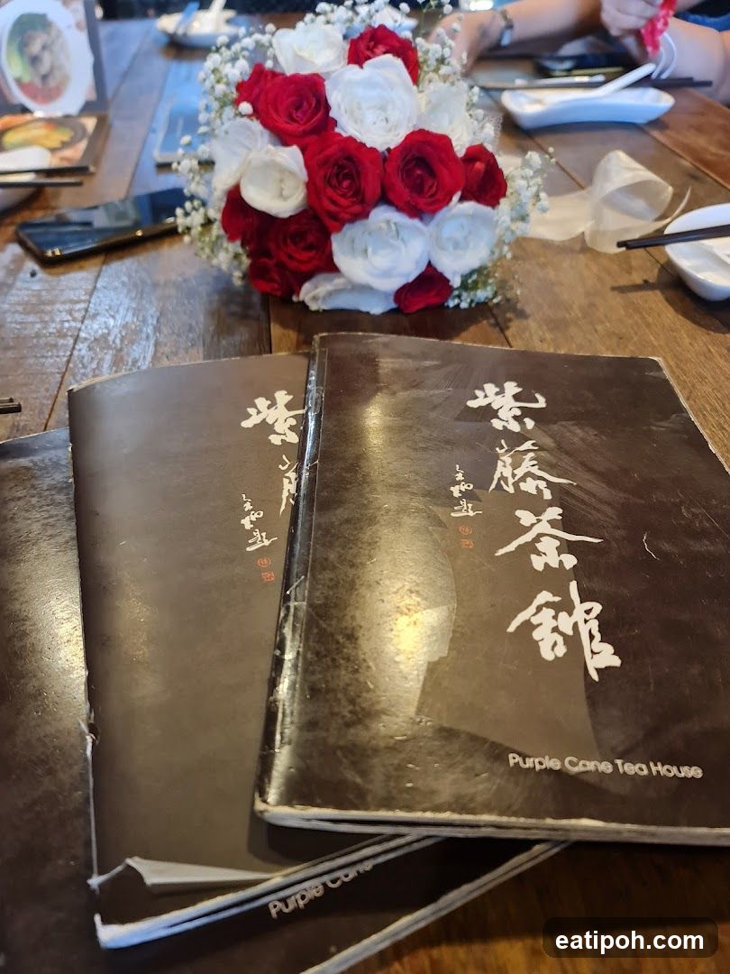 Purple Cane Tea House Menu