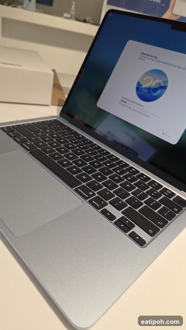 MacBook with Software Update