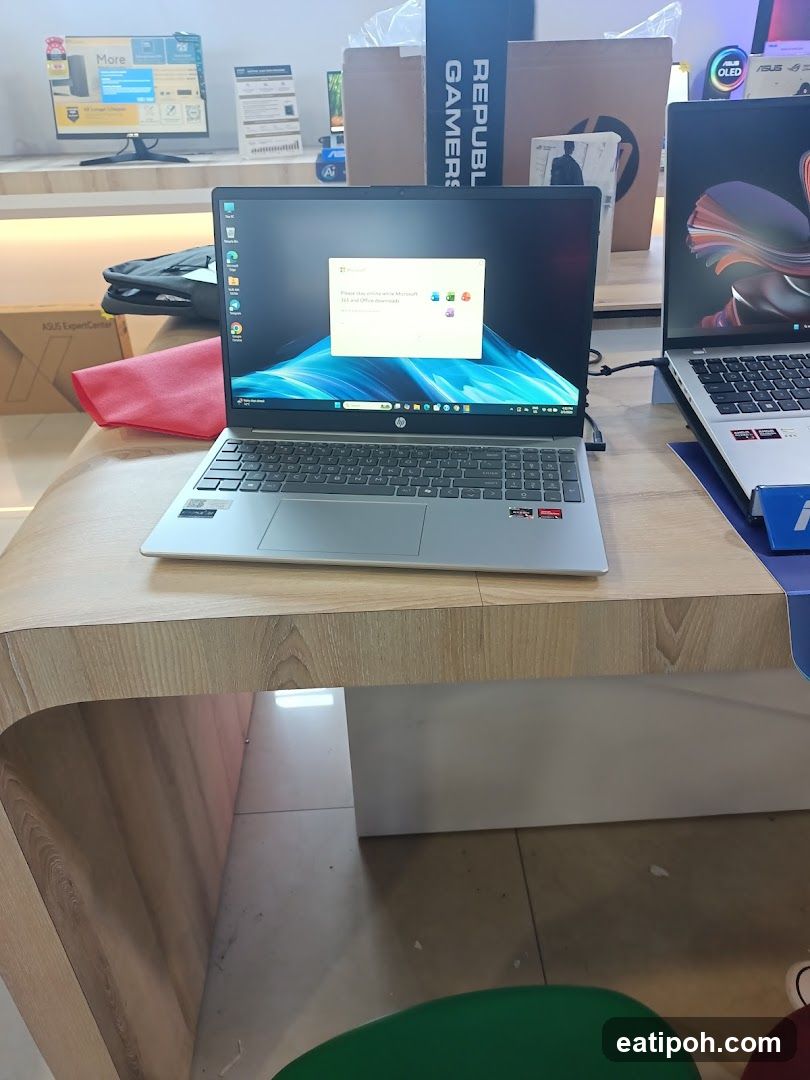 Laptops on Display