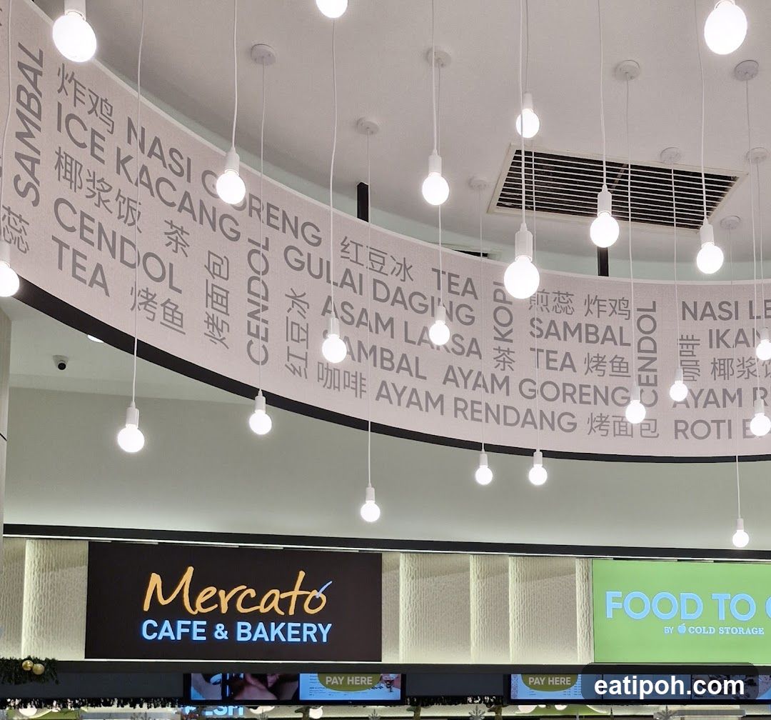 Food Court Menu and Signage