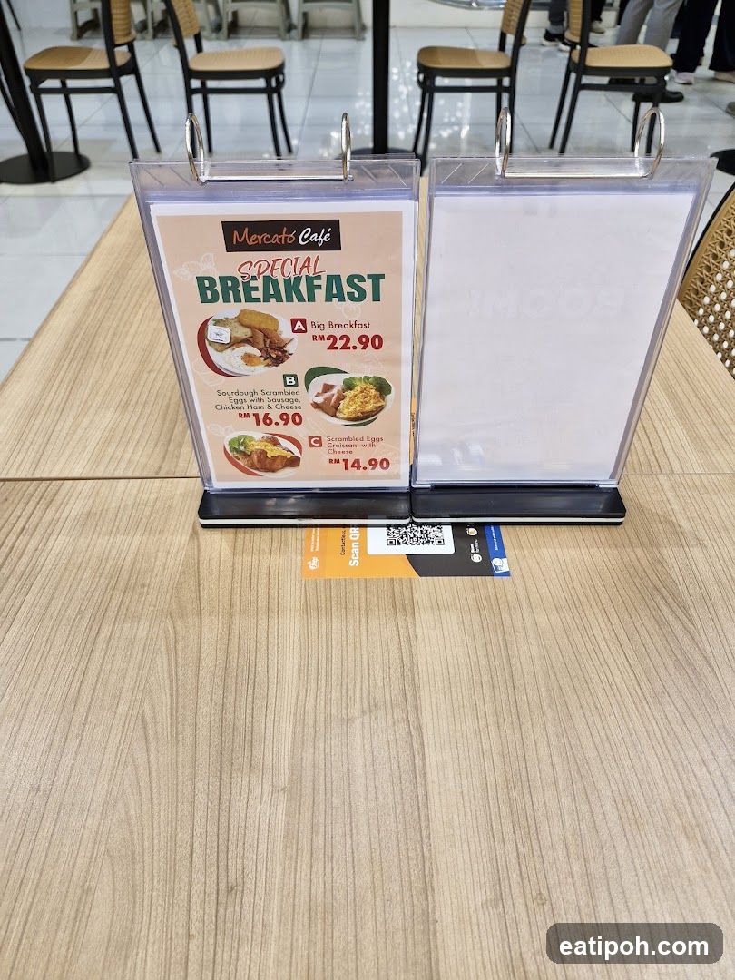 Mercato Cafe Special Breakfast Menu