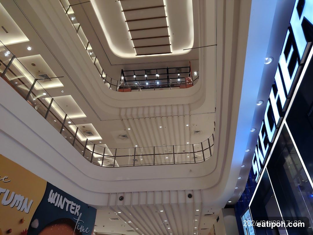 Interior of a multi-level shopping mall