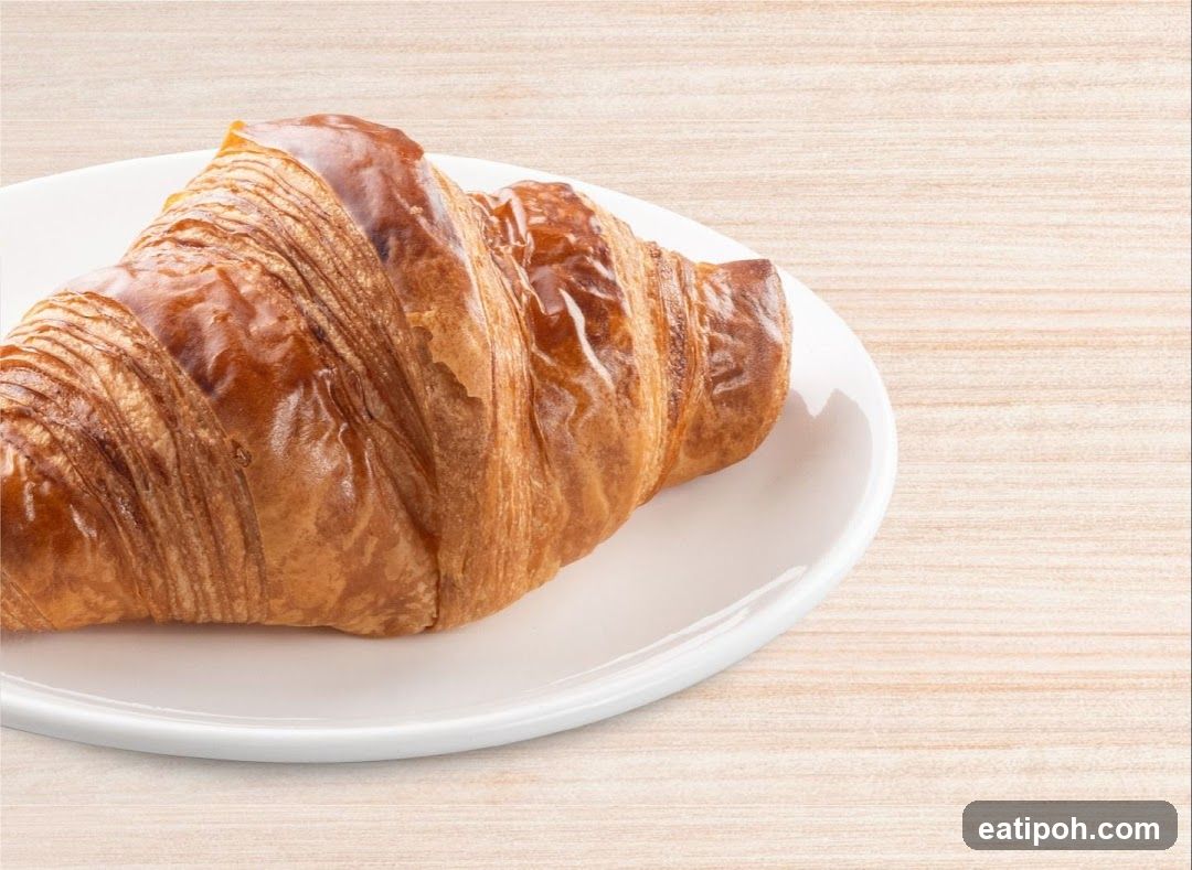 Croissant on a Plate