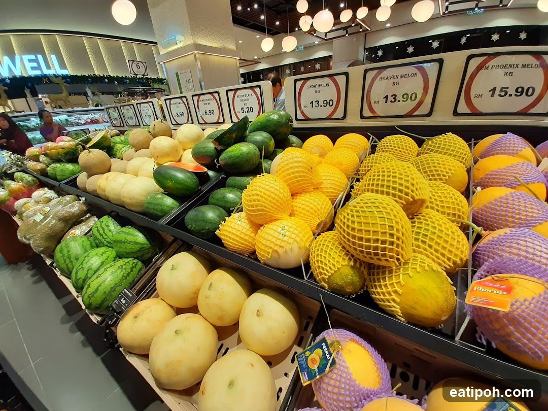 Fruit Display in a Supermarket