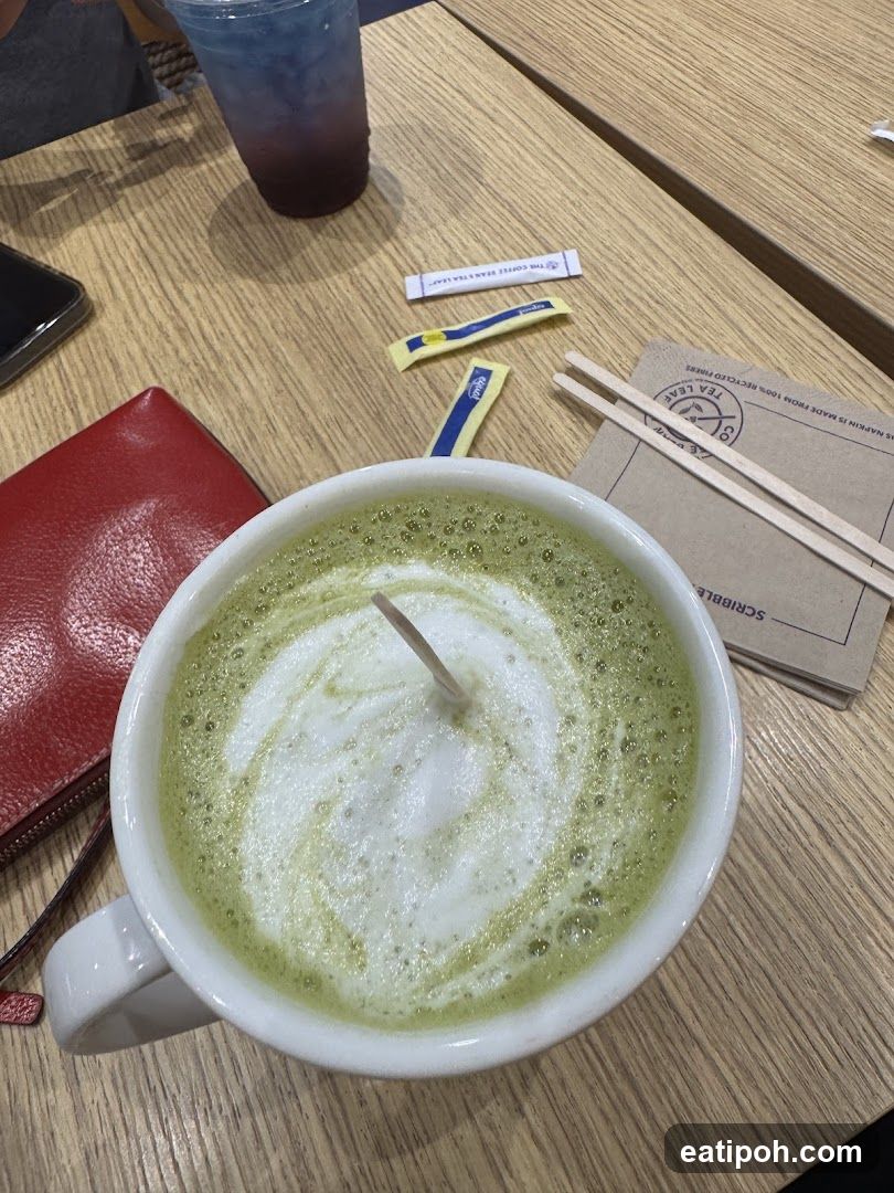 Matcha Latte and Drink