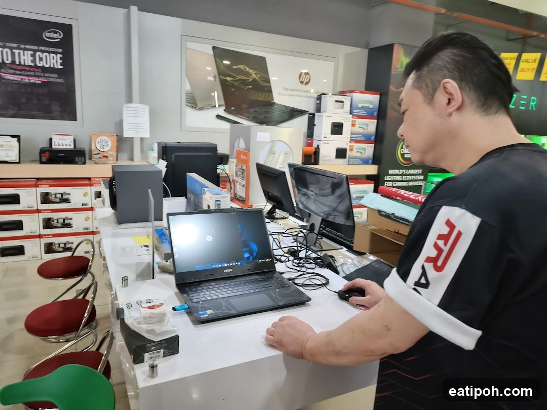 Electronics Store Display