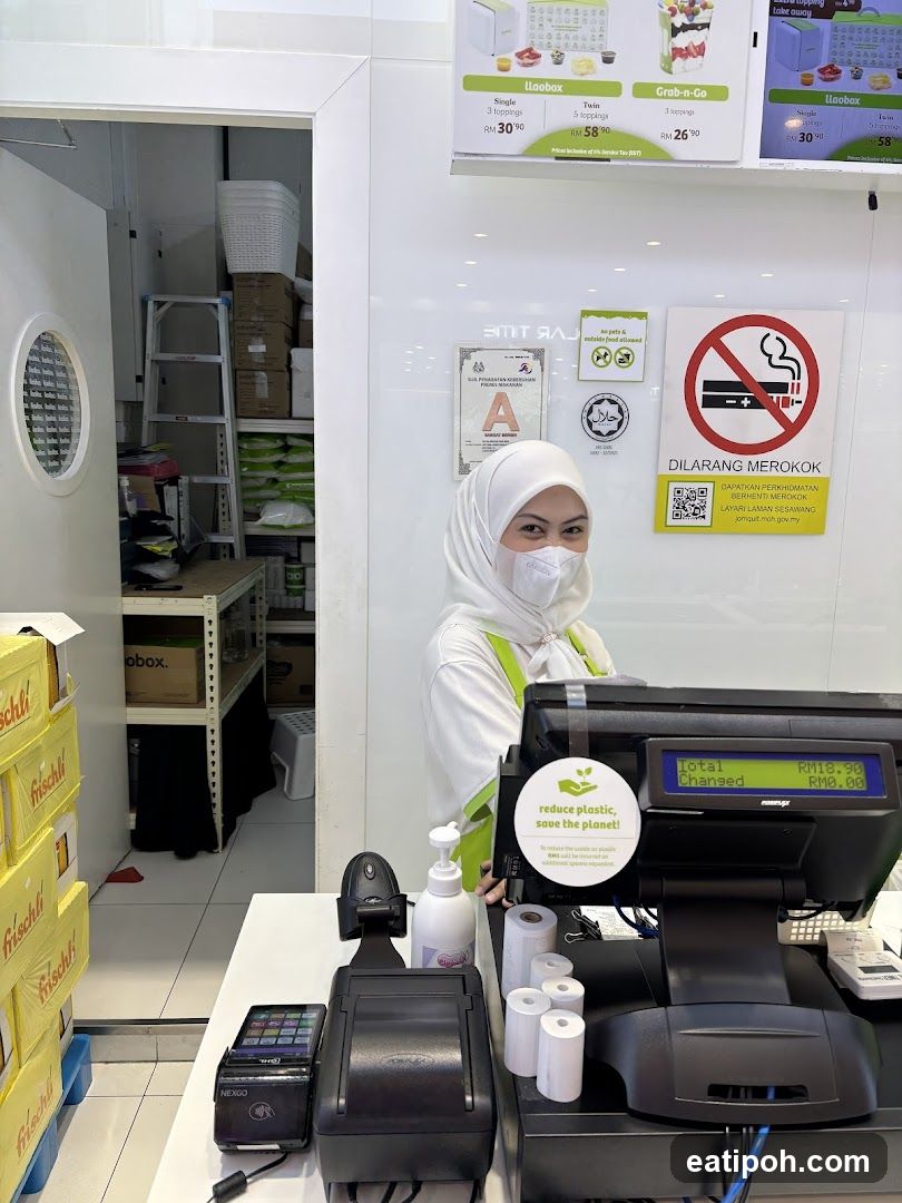 Counter with cashier