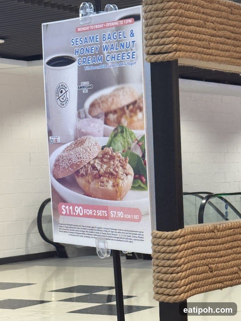Sesame Bagel & Honey Walnut Cream Cheese Promotion