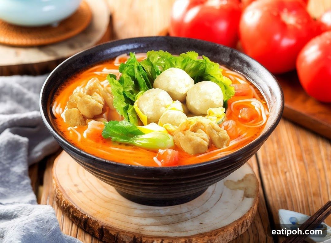 Noodle Soup with Meatballs