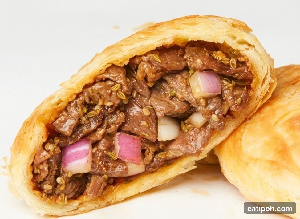 Savory Pastry with Beef and Onion Filling