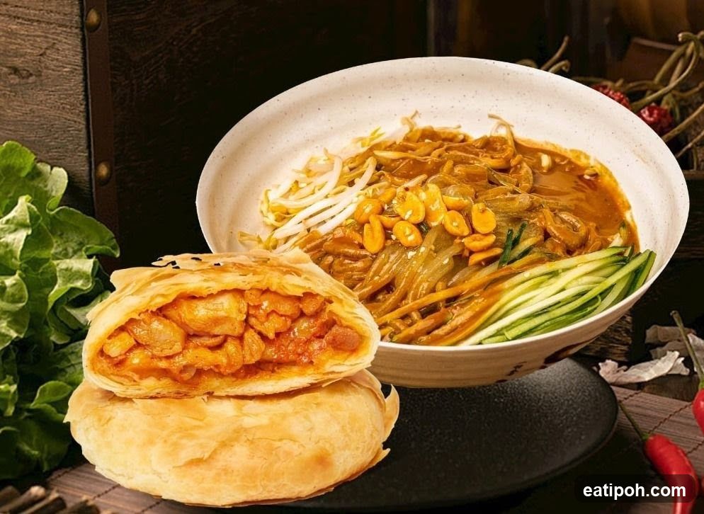 Savory Pastry and Noodle Dish