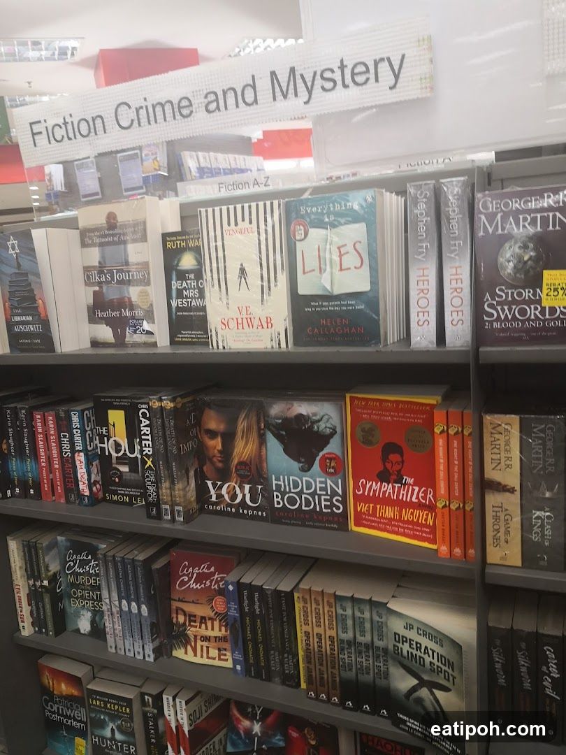 Bookstore shelves