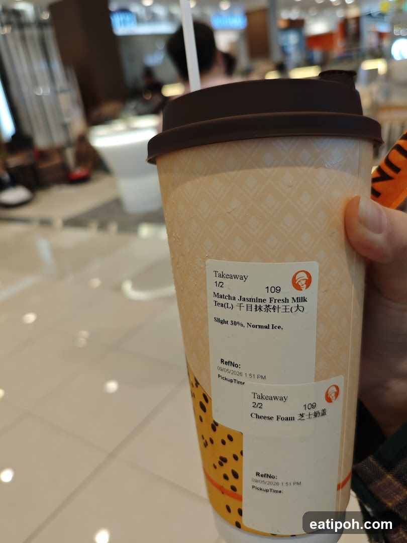 Beverage Cups with Order Details