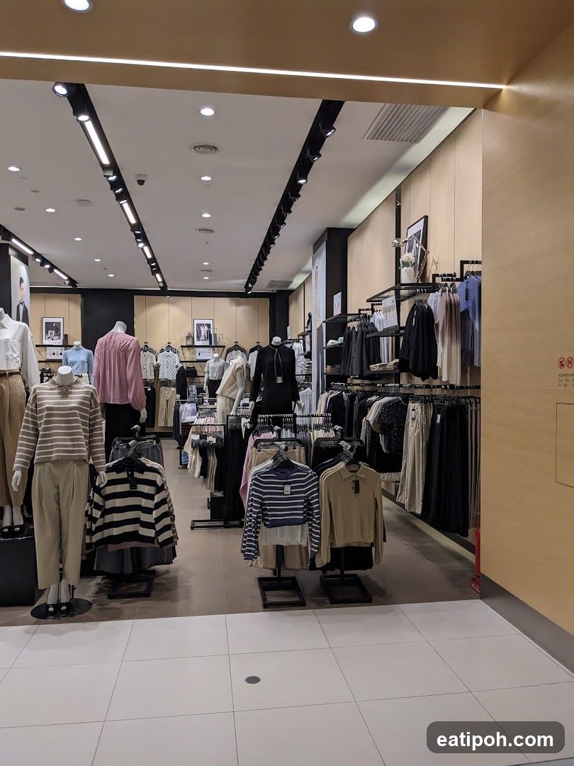 Clothing store interior