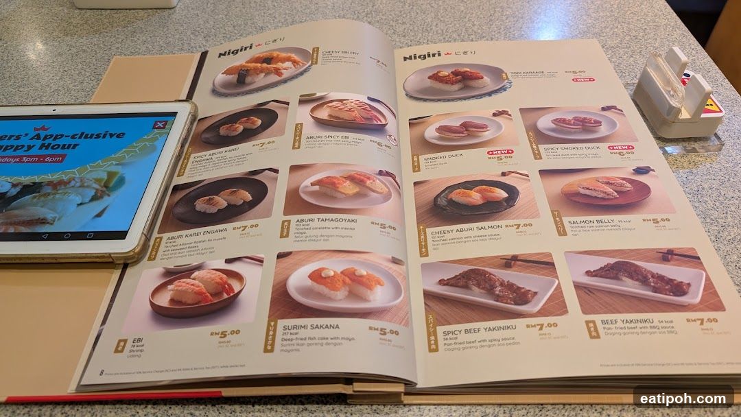 Nigiri Menu