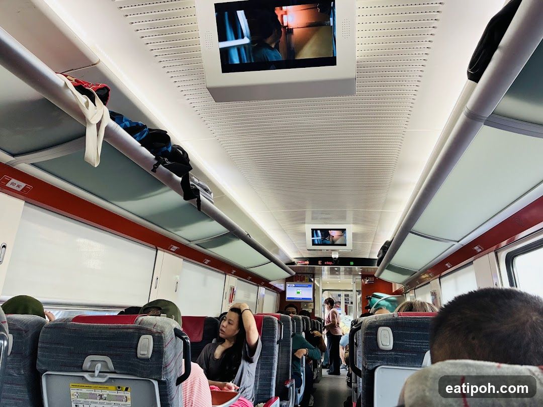 Interior of a train carriage