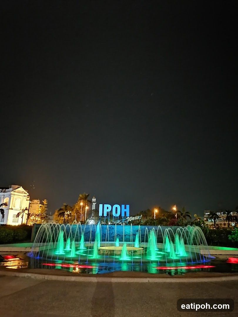 Ipoh Fountain at Night