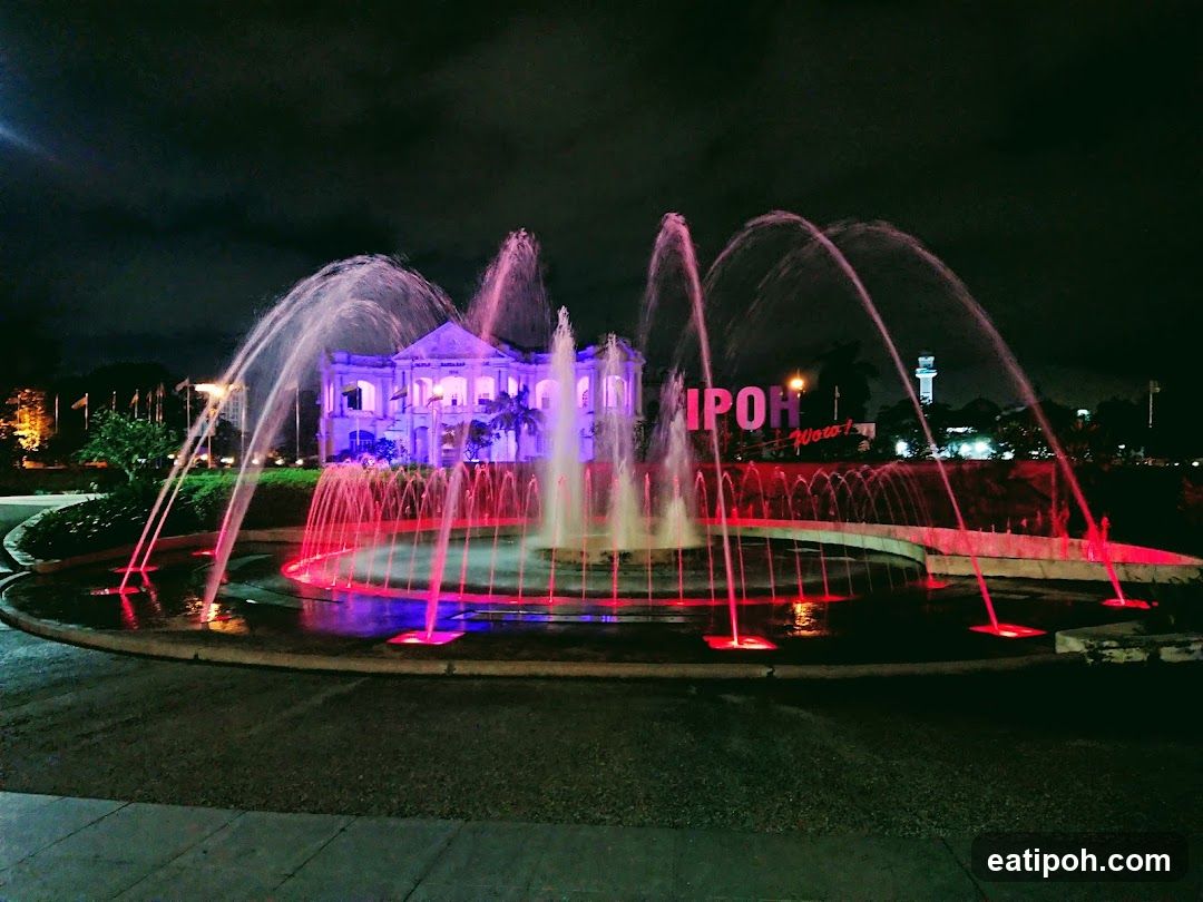 Ipoh Fountain at Night