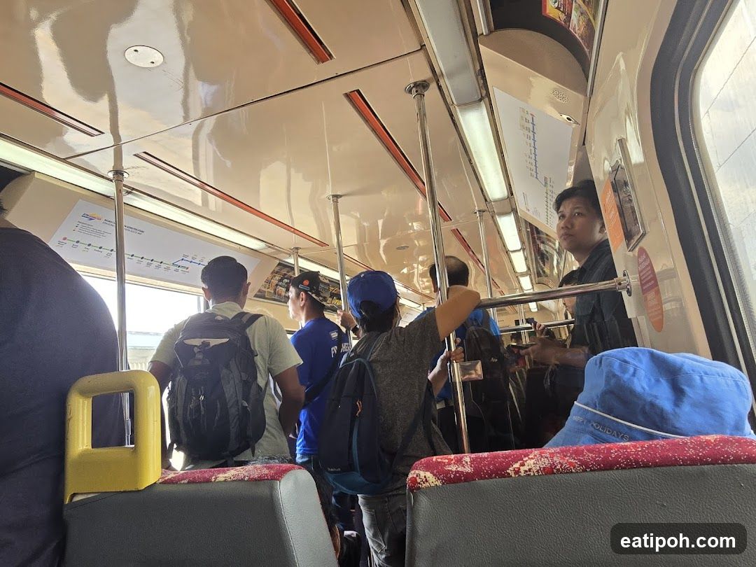 Passengers on a train