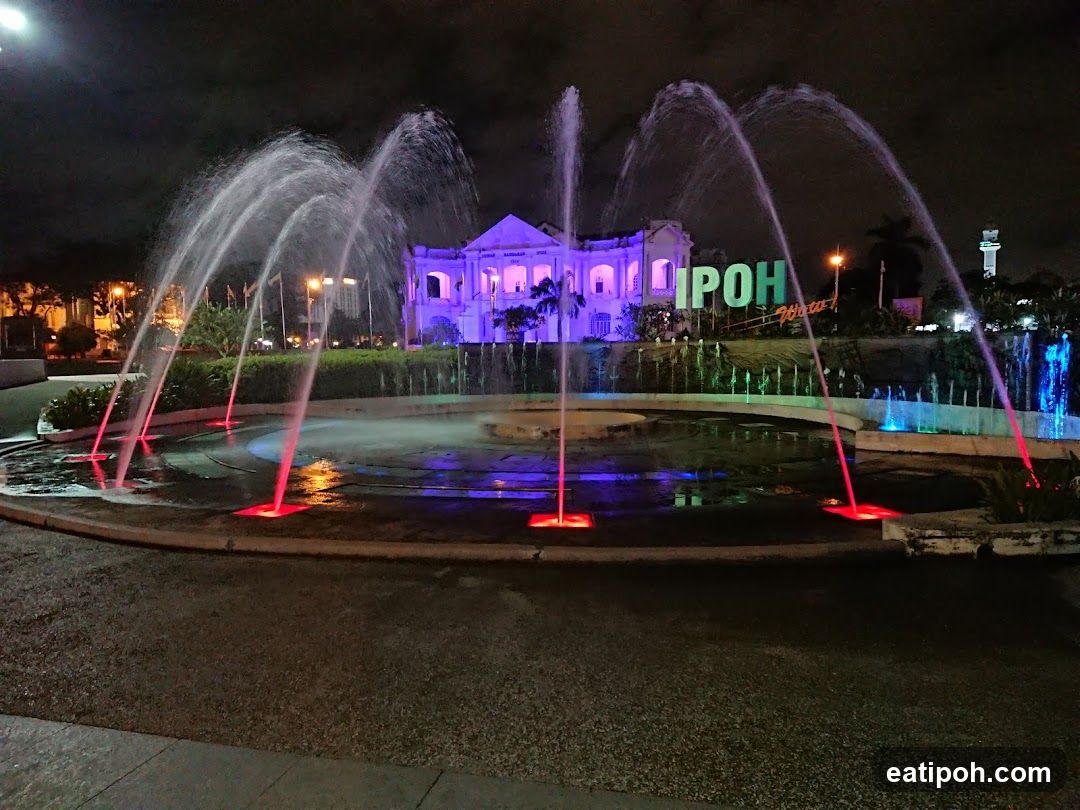 Ipoh Fountain at Night