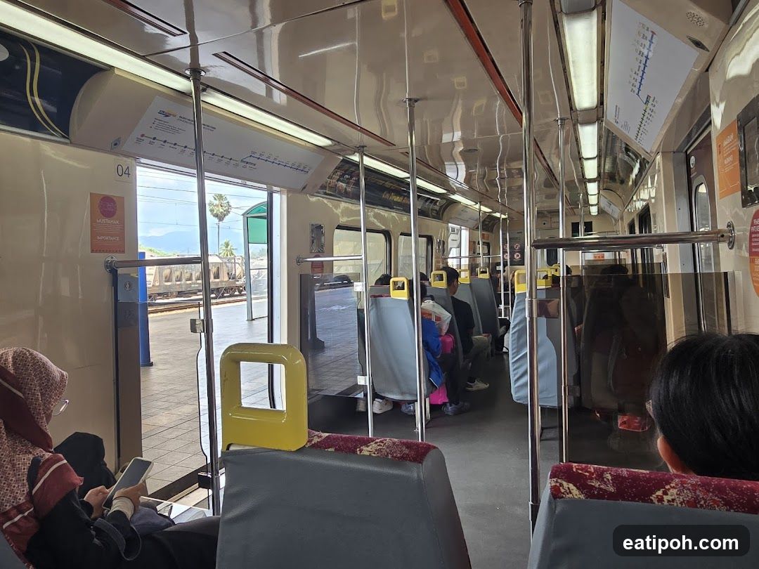 Interior of a train carriage