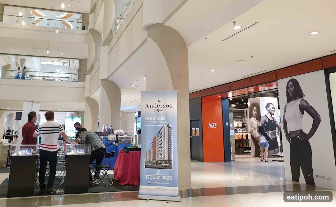 Mall Interior with Nike Store and Display Booths