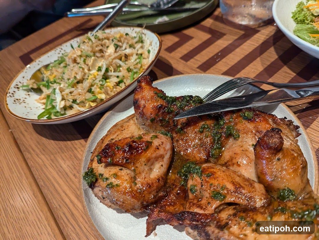Roasted Chicken and Rice Dish