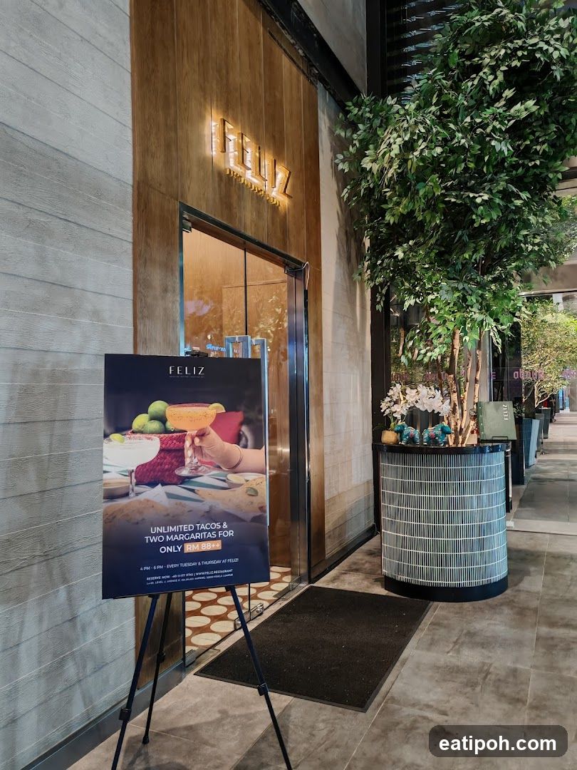 Restaurant Entrance with Promotion