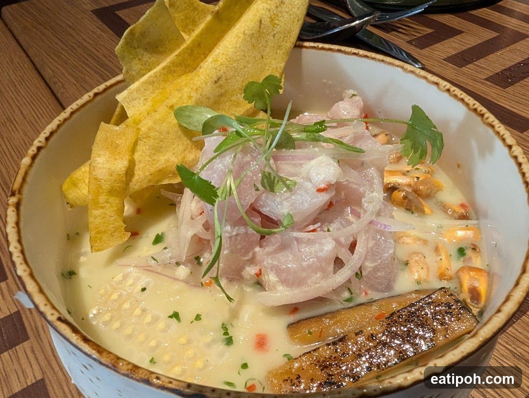 Ceviche with Plantain Chips
