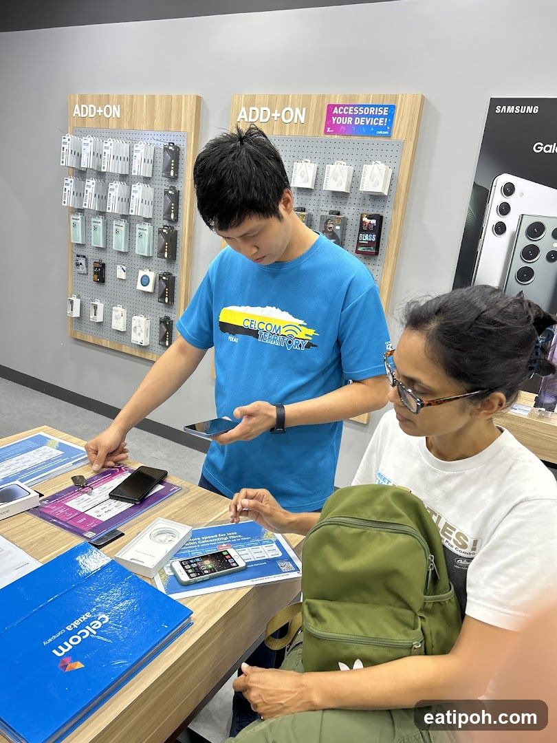 Store employees assisting customers