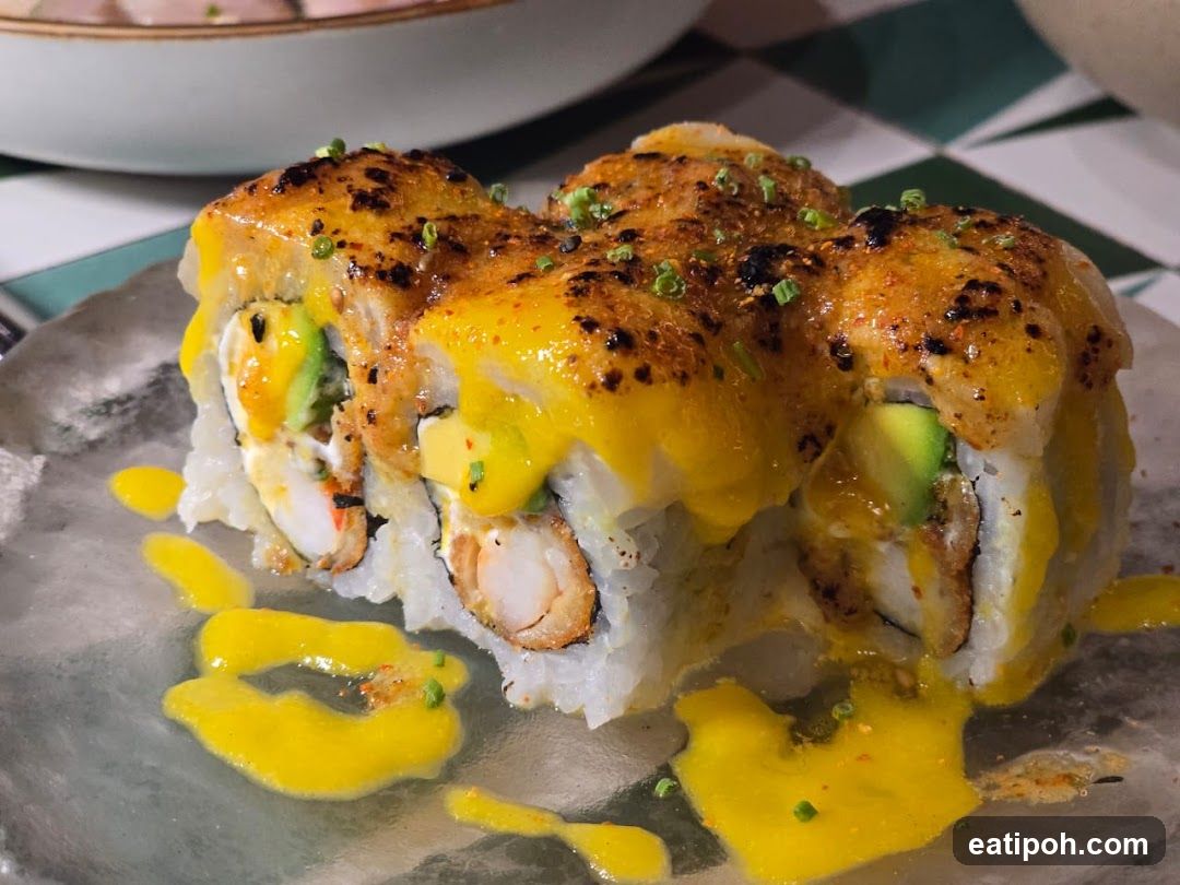 Sushi Roll with Topping