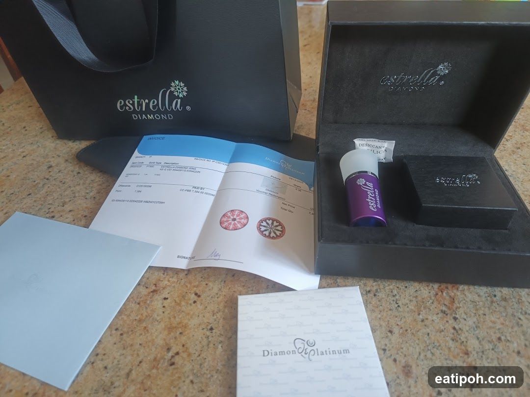 Estrella Diamond Packaging and Invoice