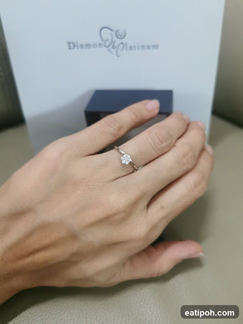 Diamond and Platinum Ring
