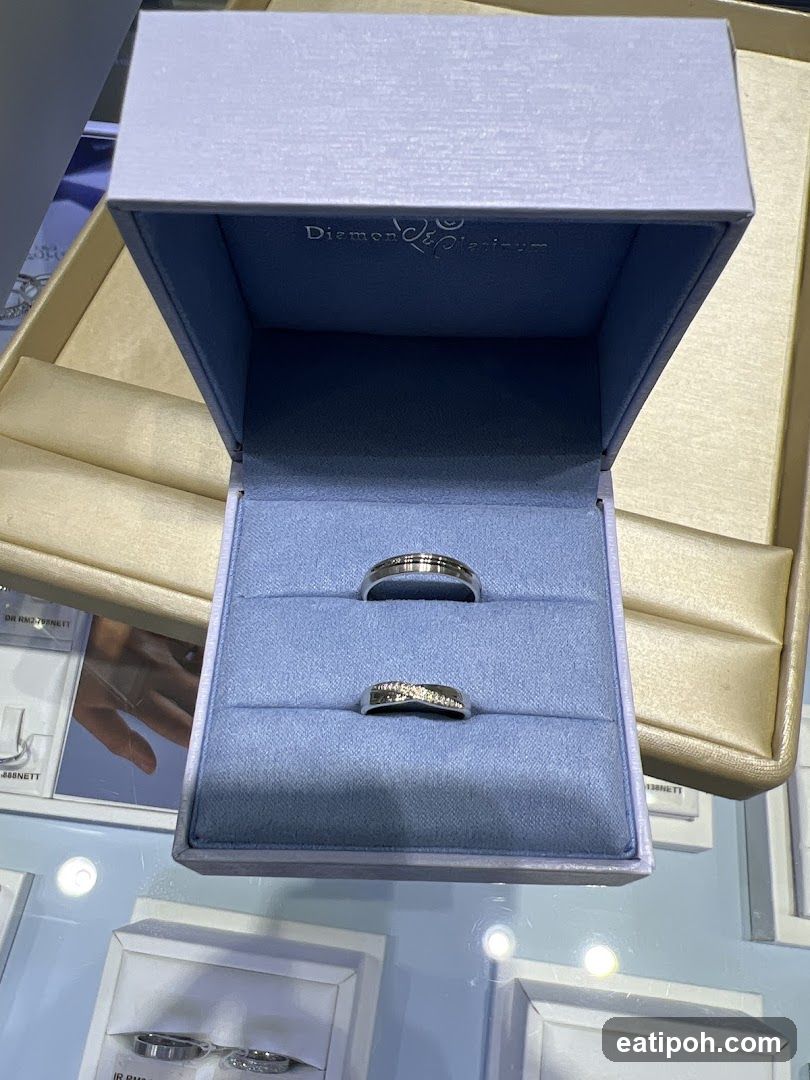 Diamond & Platinum Rings in a Box
