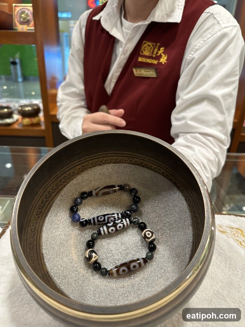 Tibetan Singing Bowl with Bracelets