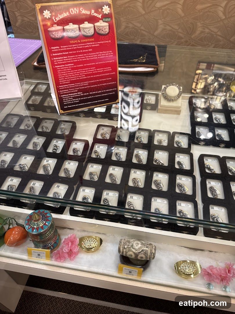 Jewelry Display with Promotional Flyer