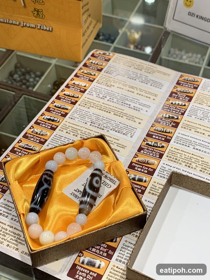 Dzi Bracelet and Information Card