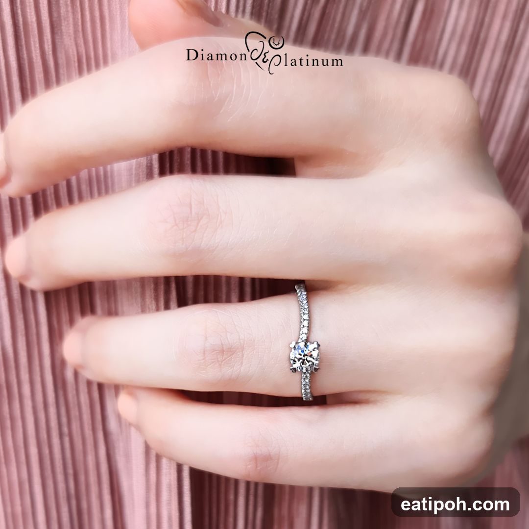 Diamond Ring on Hand