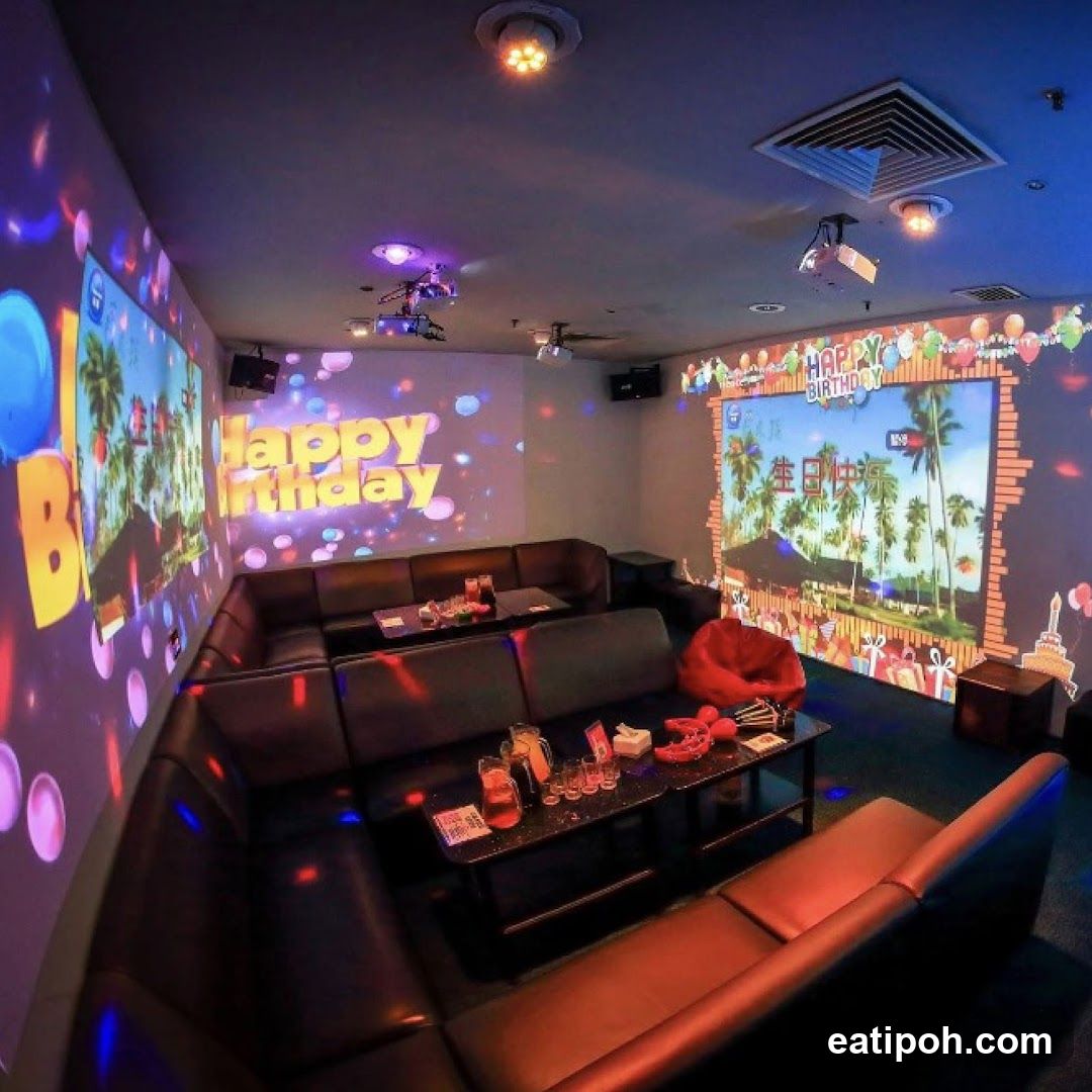 Karaoke Room with Birthday Projections