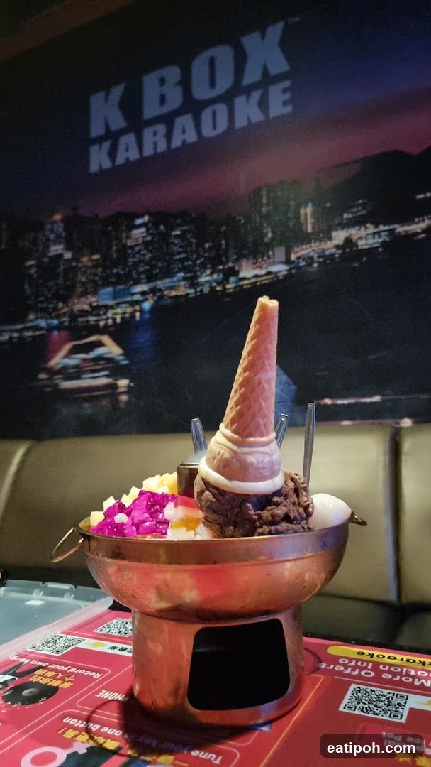 Dessert with Ice Cream Cone