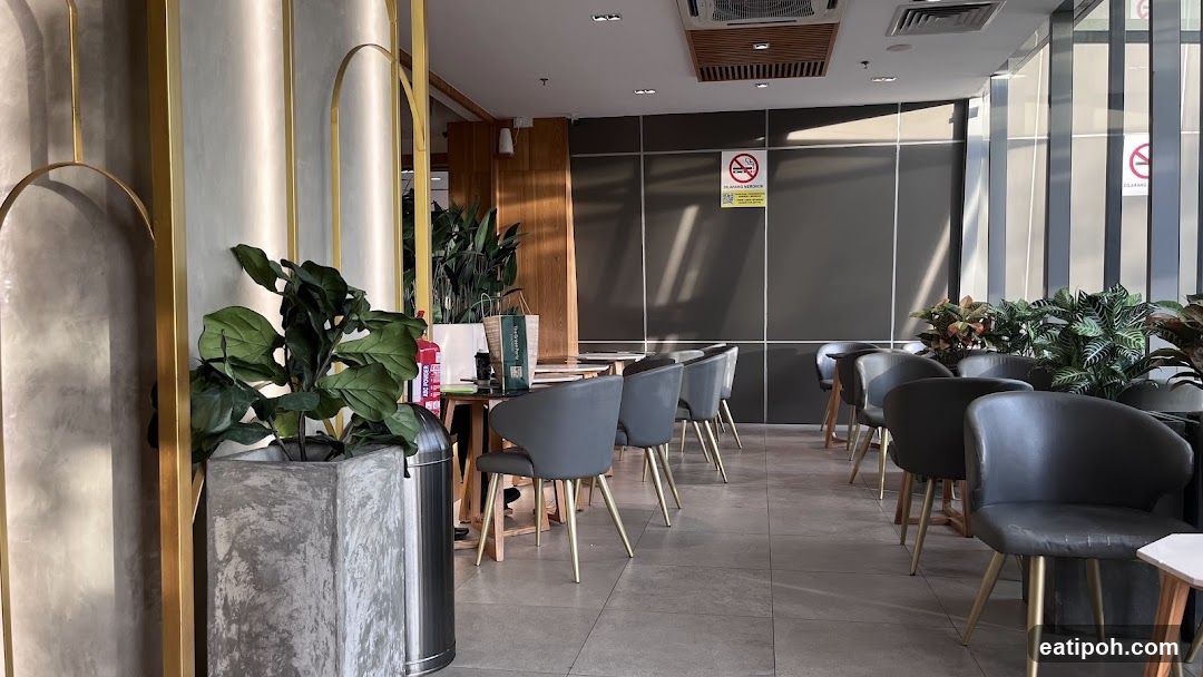 Modern Cafe Interior with Seating