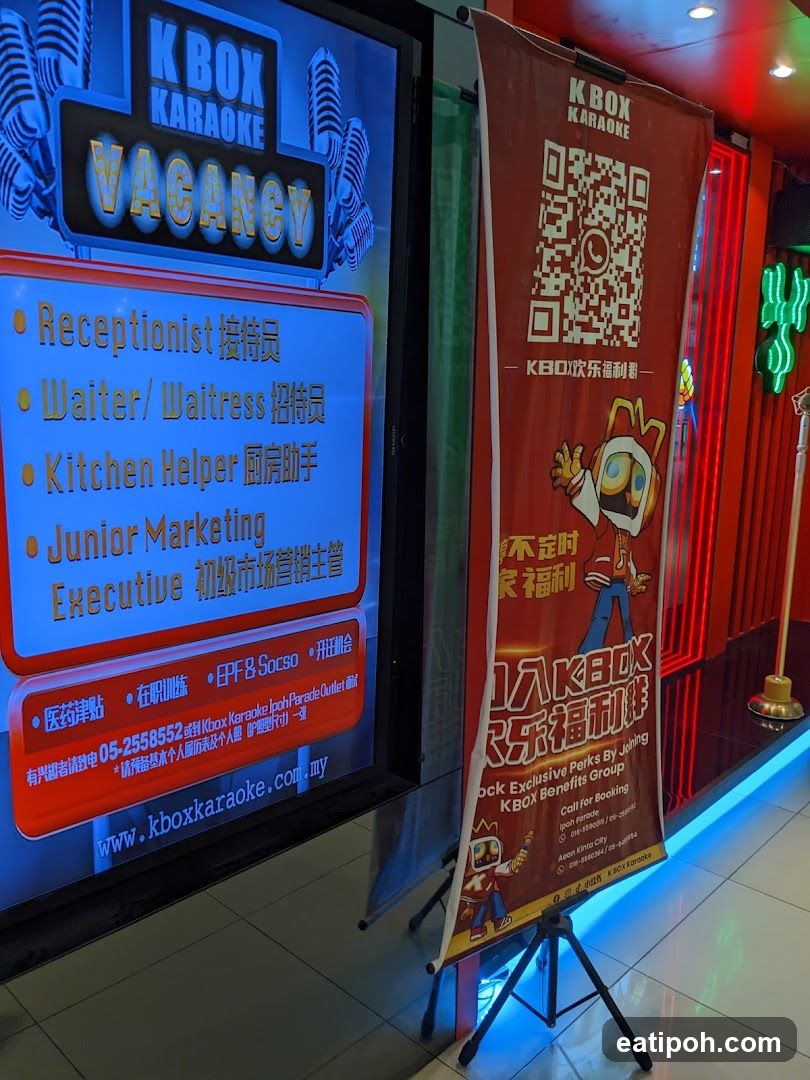 KBOX Karaoke Vacancy and Benefits Banner