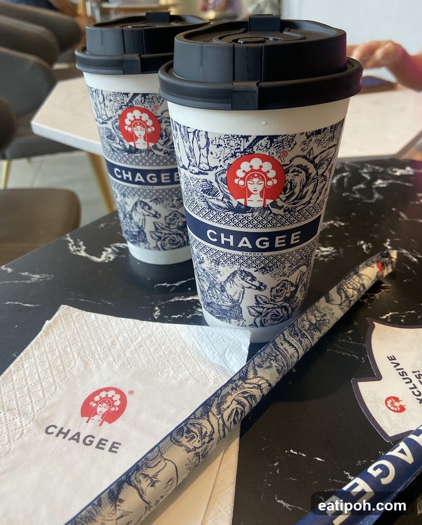 Chagee Cups and Napkin