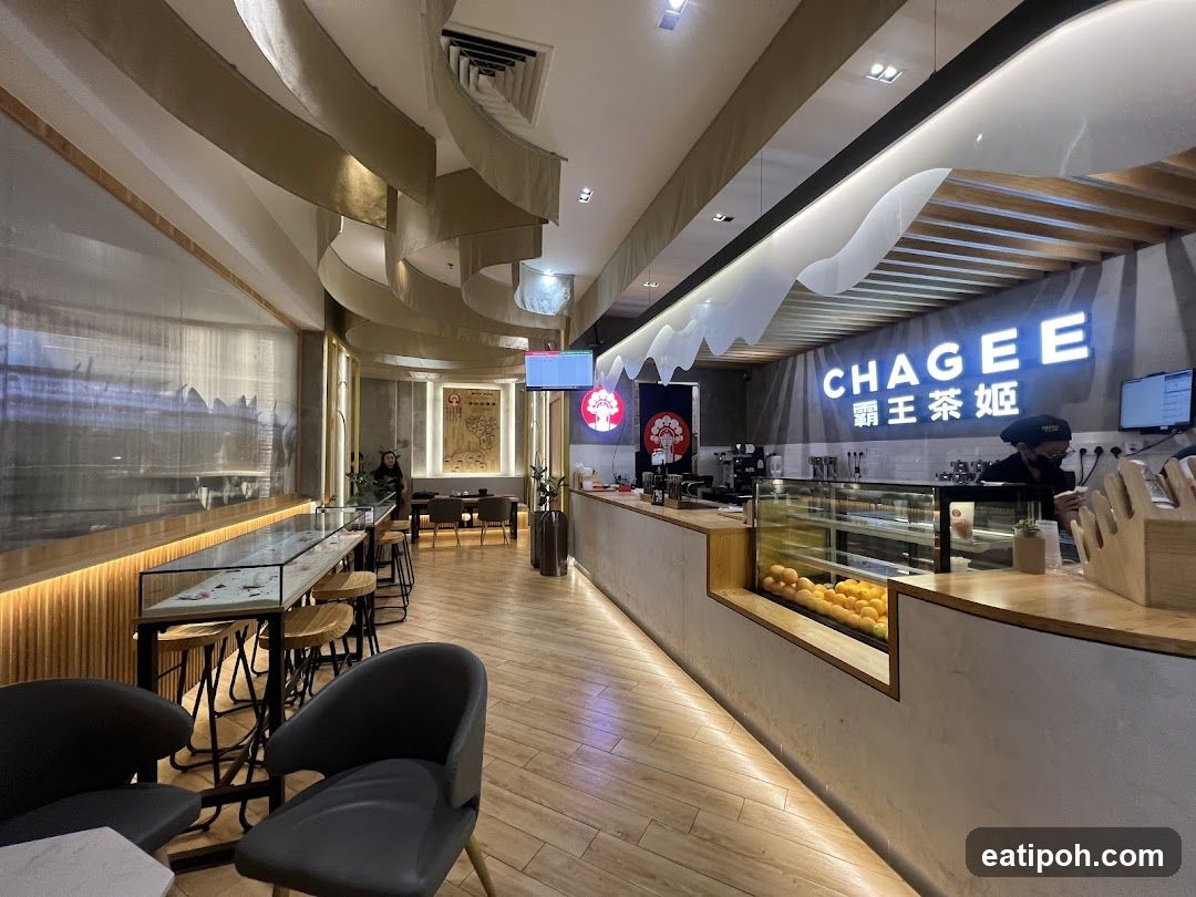 Modern Tea Shop Interior