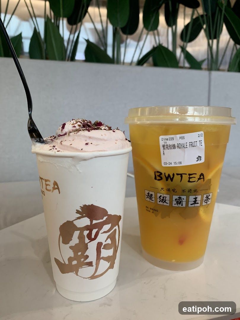 Two drinks from BWTEA