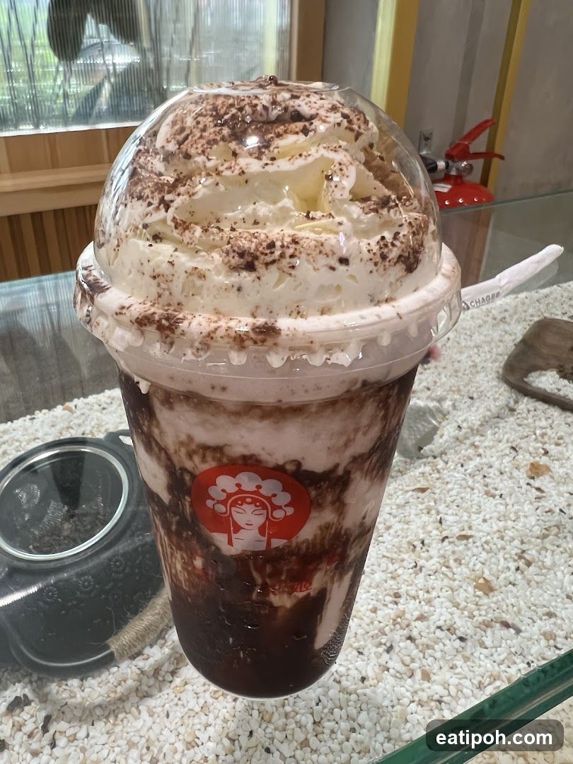 Chocolate Frappe with Whipped Cream