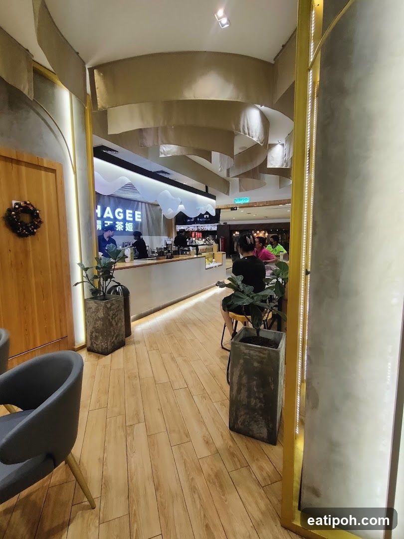 Interior of a cafe