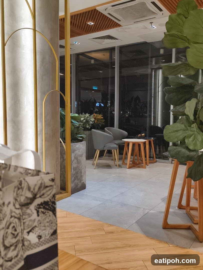 Modern Cafe Seating Area