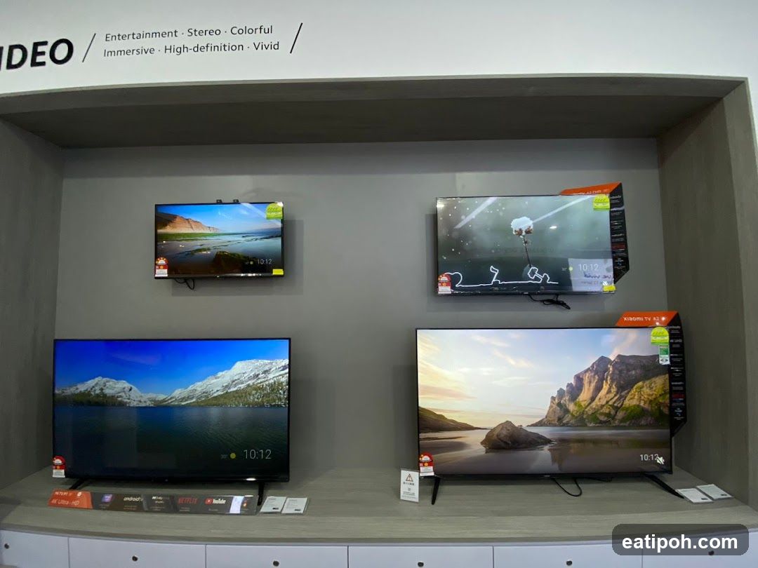 Televisions on Display