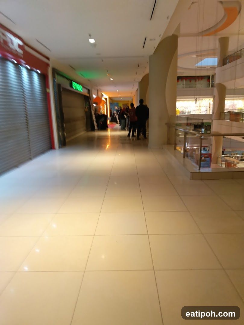 Mall Interior with Shops